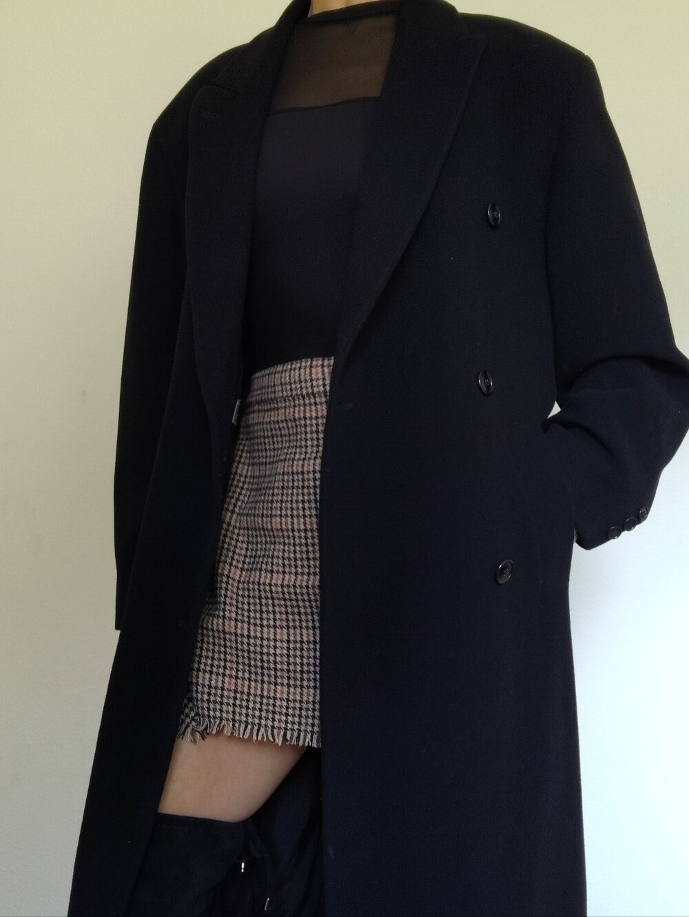 Vintage Chaps Ralph Lauren Cashmere Blend Trench Coat Made In Europe / Size 36